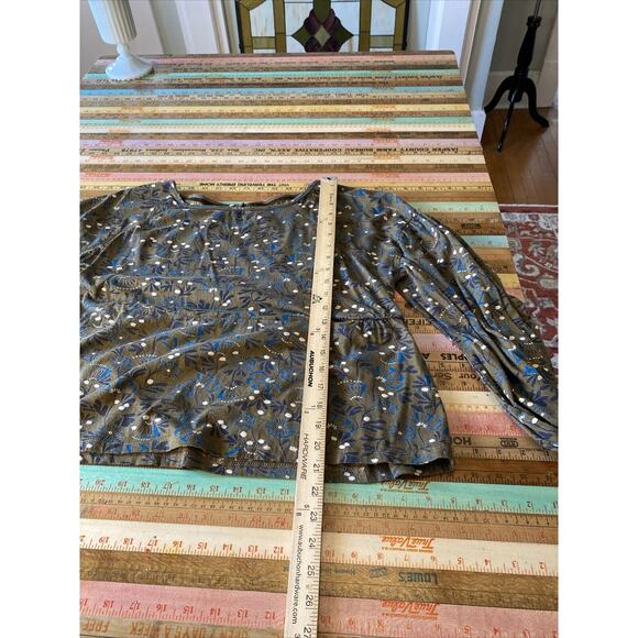 Mistral XL 1X Floral Boho Cotton Peasant Cottagecore Plus Balloon Sleeve UK - Picture 13 of 14